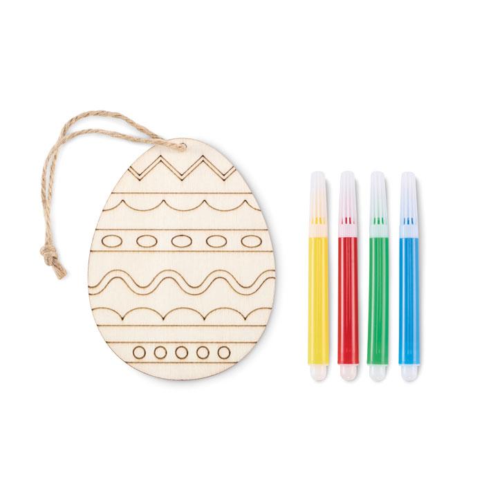 Set de peinture sur œuf en bois DREGG